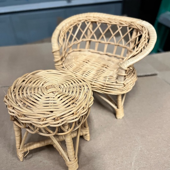 Mini wicker doll furniture - Picture 8 of 9